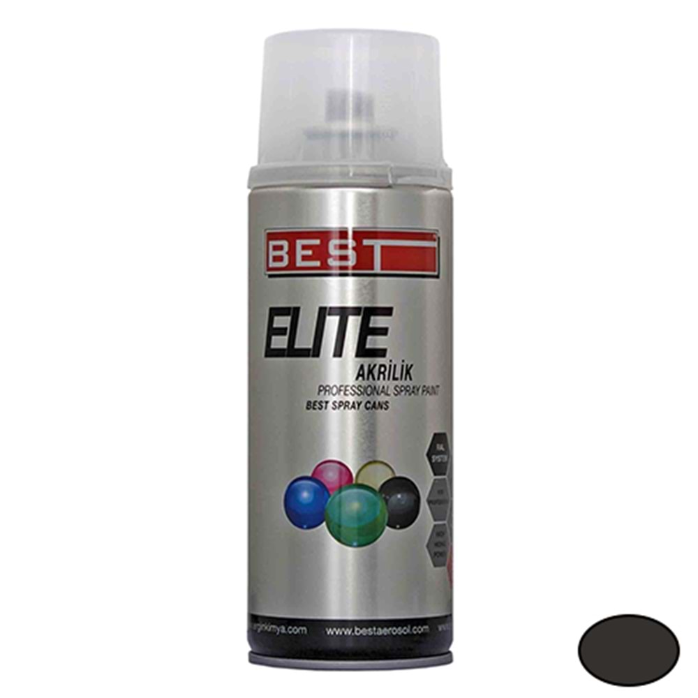 BEST ELİTE 9526 MAT SİYAH SPREY BOYA 400 ML