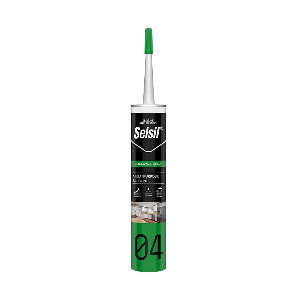 SELSİL GENEL AMAÇLI SİLİKON 310 ML SİMLİ GRİ