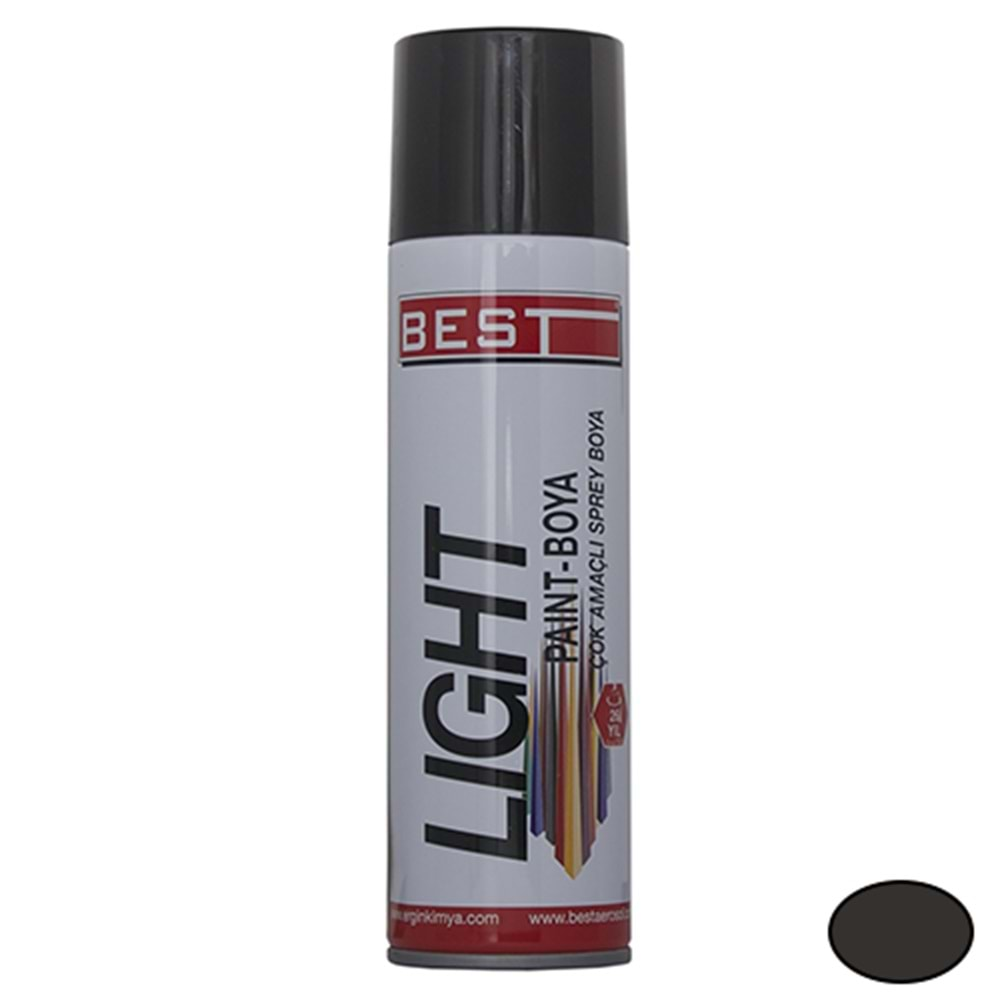 BEST LİGHT MAT SİYAH SPREY BOYA 250 ML