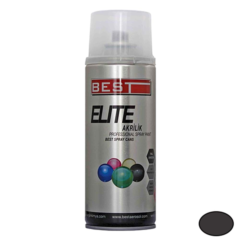 BEST ELİTE 9011 GRAFİT SİYAH SPREY BOYA 400 ML