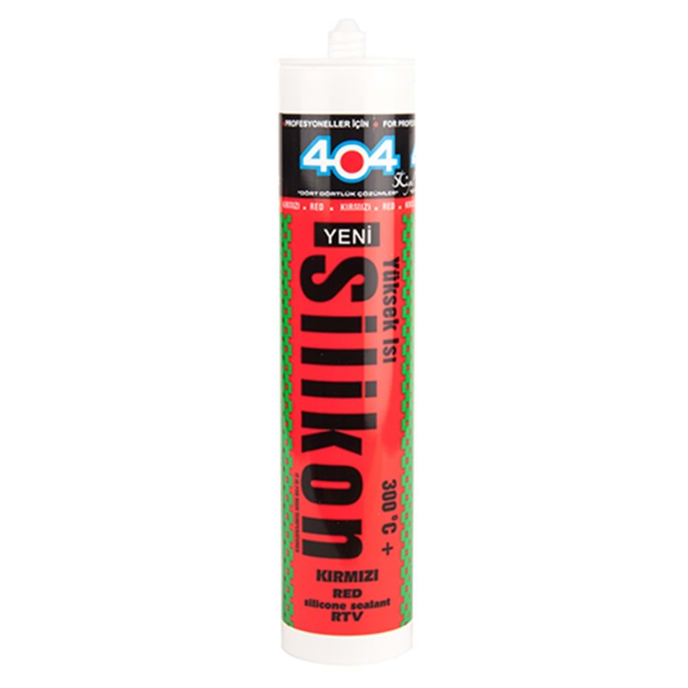 404 ISI SİLİKONU 310 ML KIRMIZI