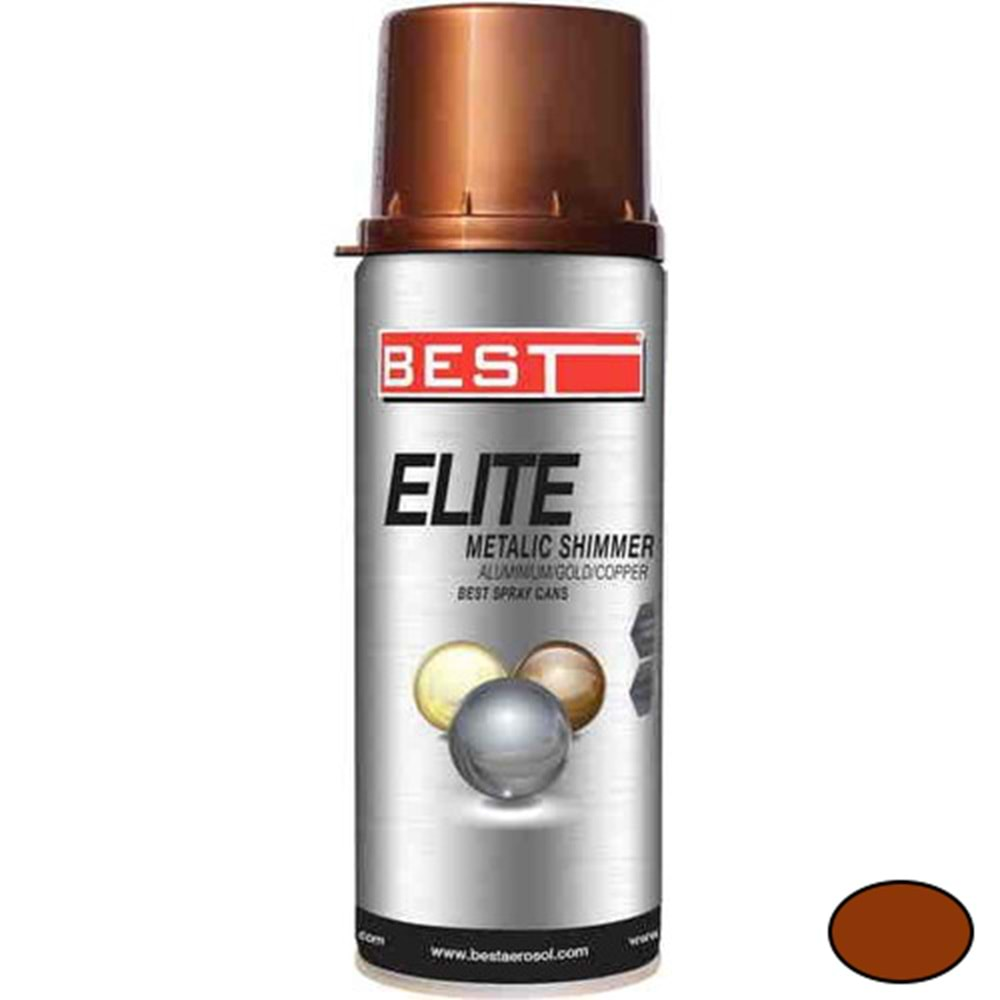 BEST ELİTE PARLAK METAL BAKIR SPREY BOYA 400 ML