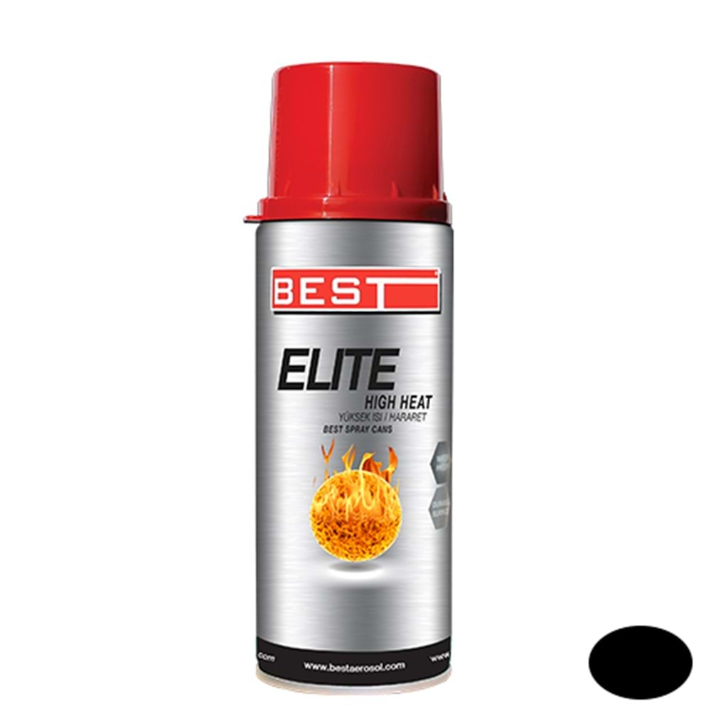 BEST ELİTE YÜKSEK ISI BOYASI SİYAH 400 ML