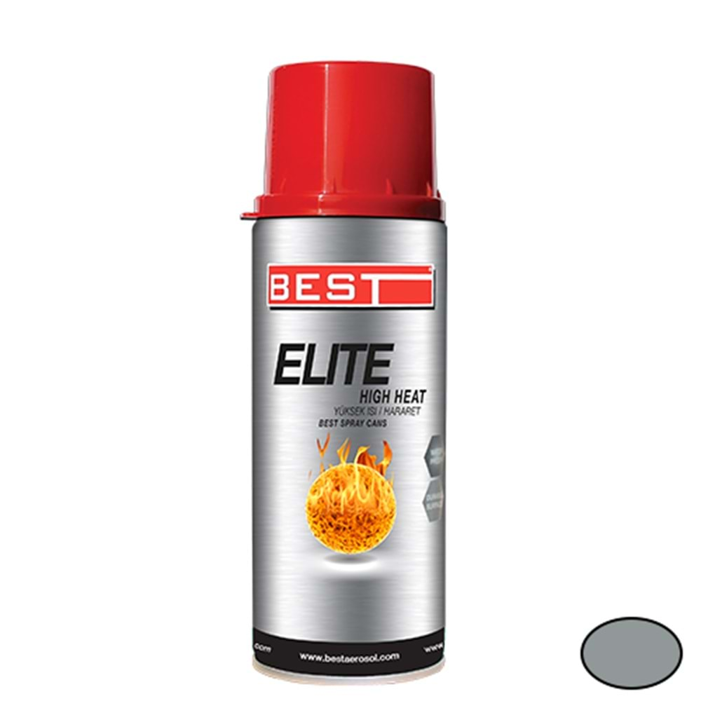 BEST ELİTE YÜKSEK ISI BOYASI GÜMÜŞ 400 ML