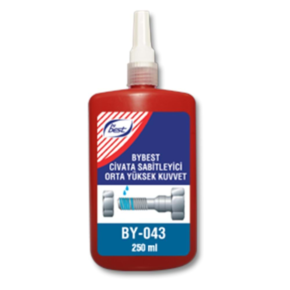 BY BEST BY-043 CİVATA SABİTLEYİCİ ORTA-YÜKSEK KUVVET 250 ML