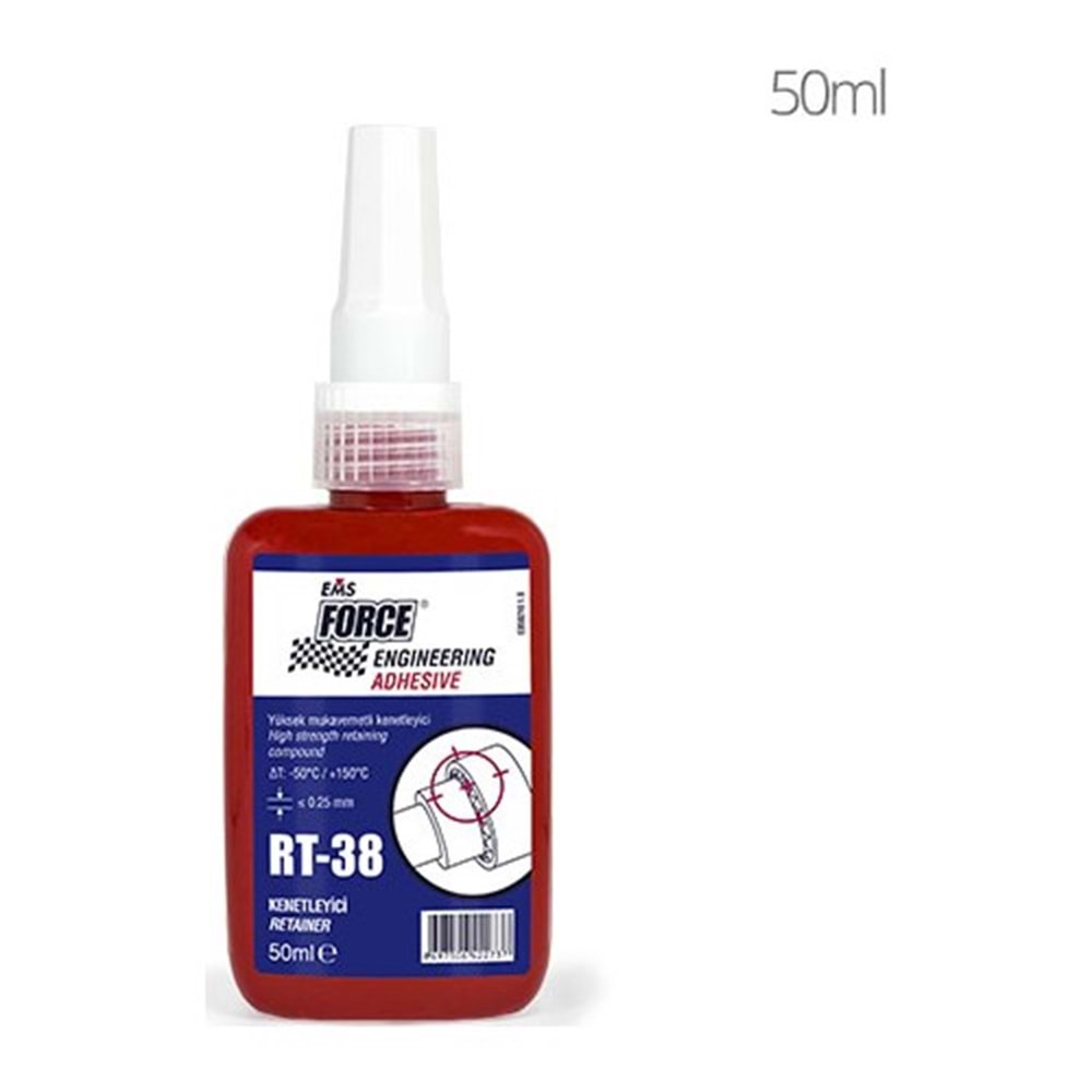 EMS FORCE RT-38 RULMAN KENETLEYİCİ (ÇOK YÜKSEK KUVVET) 50 ML