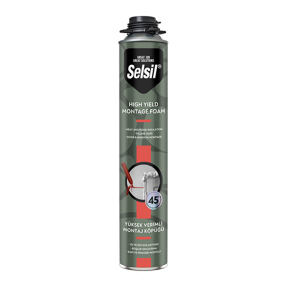 SELSİL P.Ü. YÜKSEK VERİMLİ TABANCALI KÖPÜK 750 ML (840 GR)
