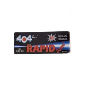 404 PLASTİK ÇELİK RAPİD YAPIŞTIRICI 16 GR (KUTULU)