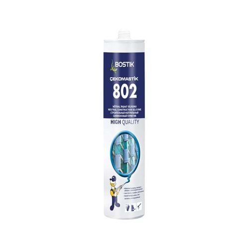 BOSTİK 802 NOTRAL İNŞAAT SİLİKONU SİYAH 280 ML