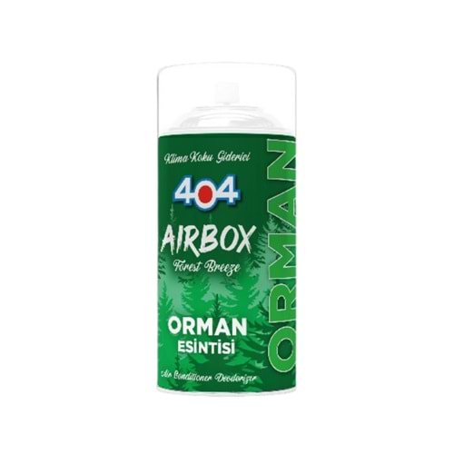 404 KLİMA KOKU GİDERİCİ SPREY ORMAN ESİNTİSİ 150 ML