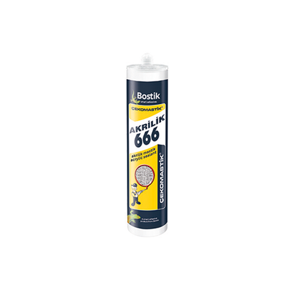 BOSTİK 666 AKRİLİK MASTİK BEYAZ 500 GR