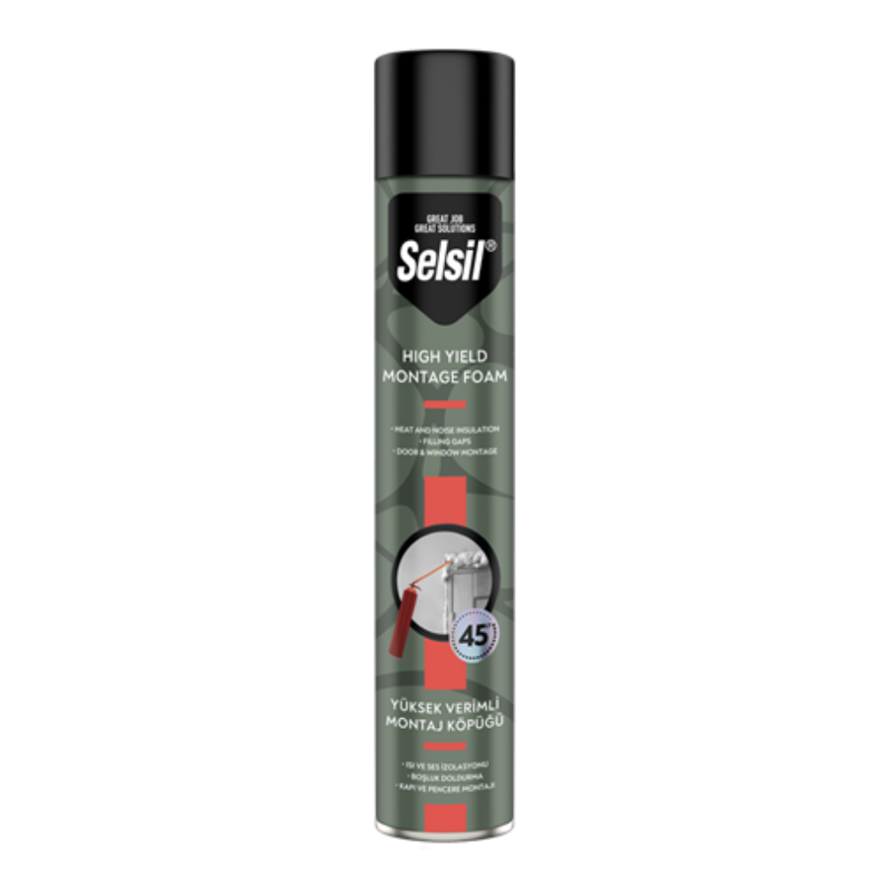SELSİL P.Ü. YÜKSEK VERİMLİ HORTUMLU KÖPÜK 750 ML (850 GR)