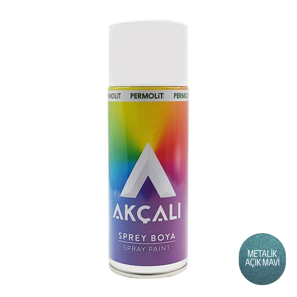 AKÇALI 358 METALİ AÇIK MAVİ SPREY BOYA 400 ML